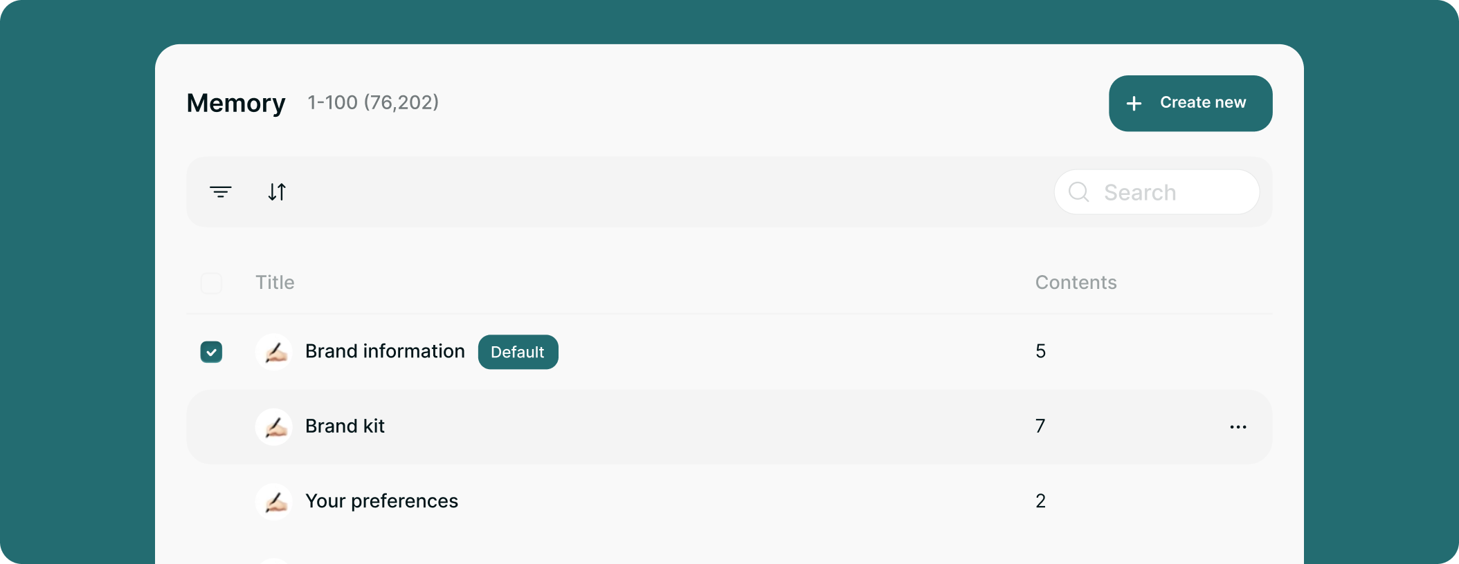 Knowledge Base & Memory